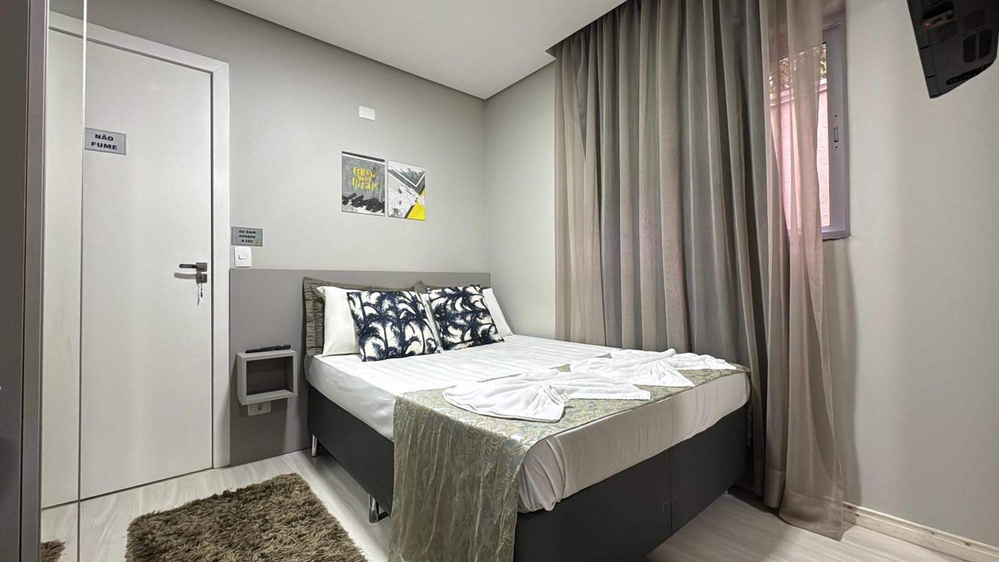09- Studio Lindamente Decorado! Ideal Para Casal!!! 库里提巴 外观 照片