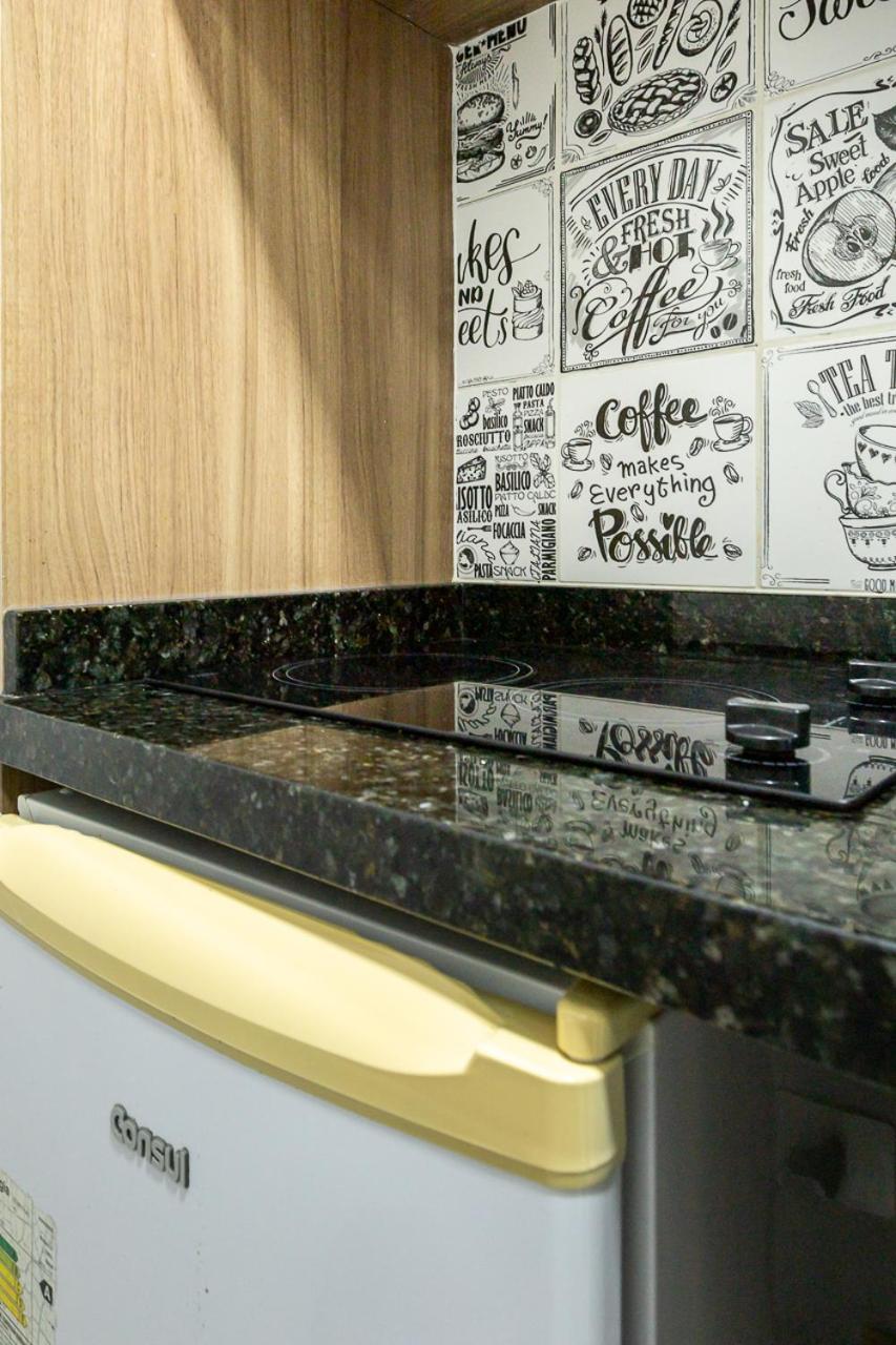 09- Studio Lindamente Decorado! Ideal Para Casal!!! 库里提巴 外观 照片