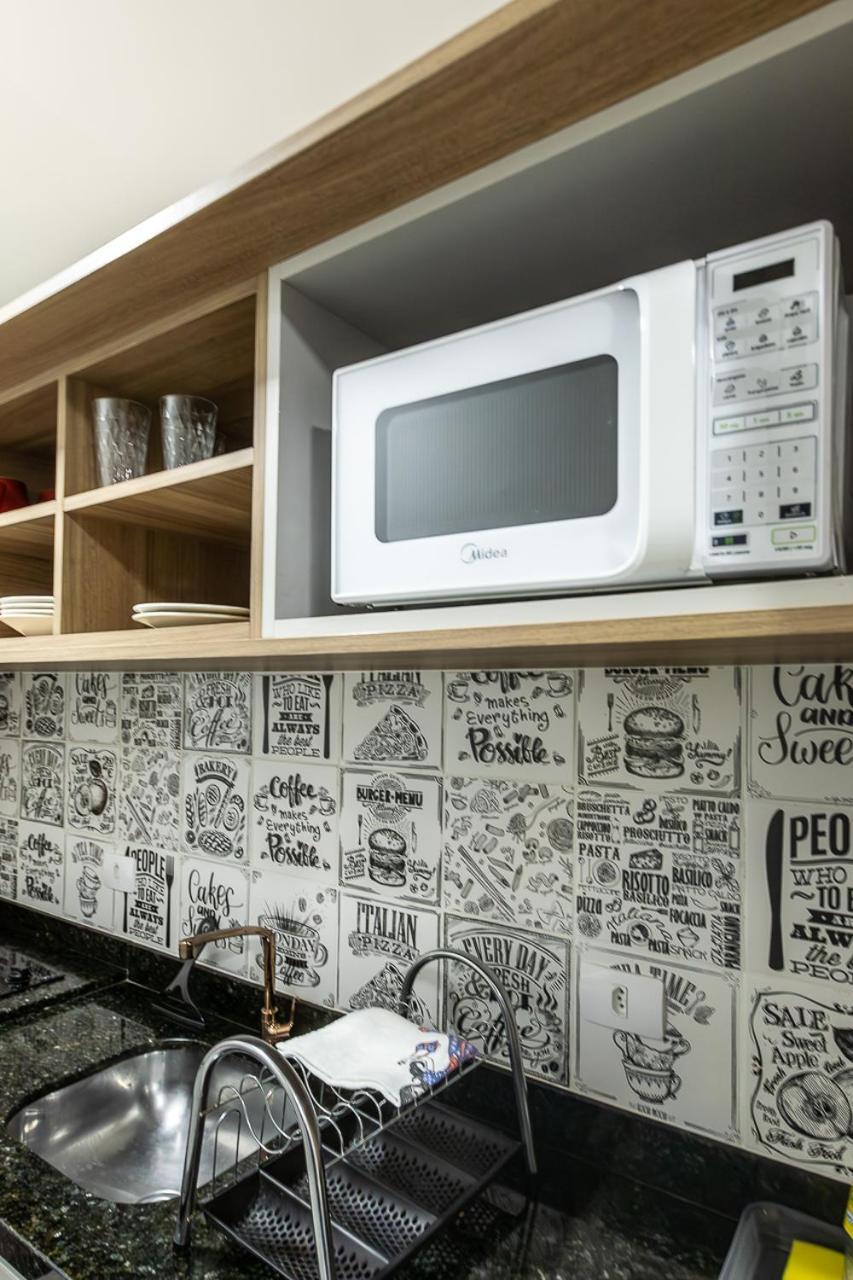 09- Studio Lindamente Decorado! Ideal Para Casal!!! 库里提巴 外观 照片