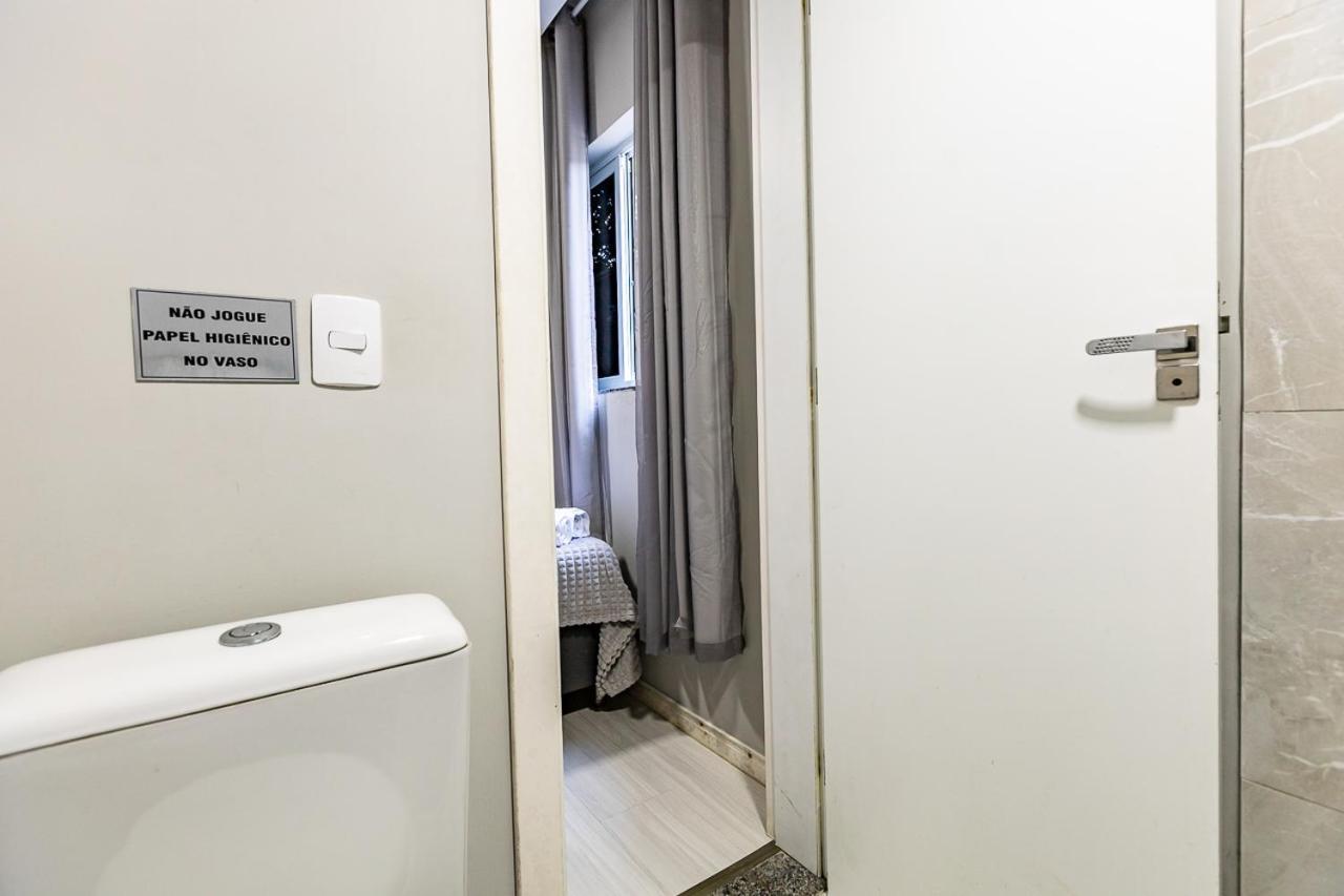 09- Studio Lindamente Decorado! Ideal Para Casal!!! 库里提巴 外观 照片