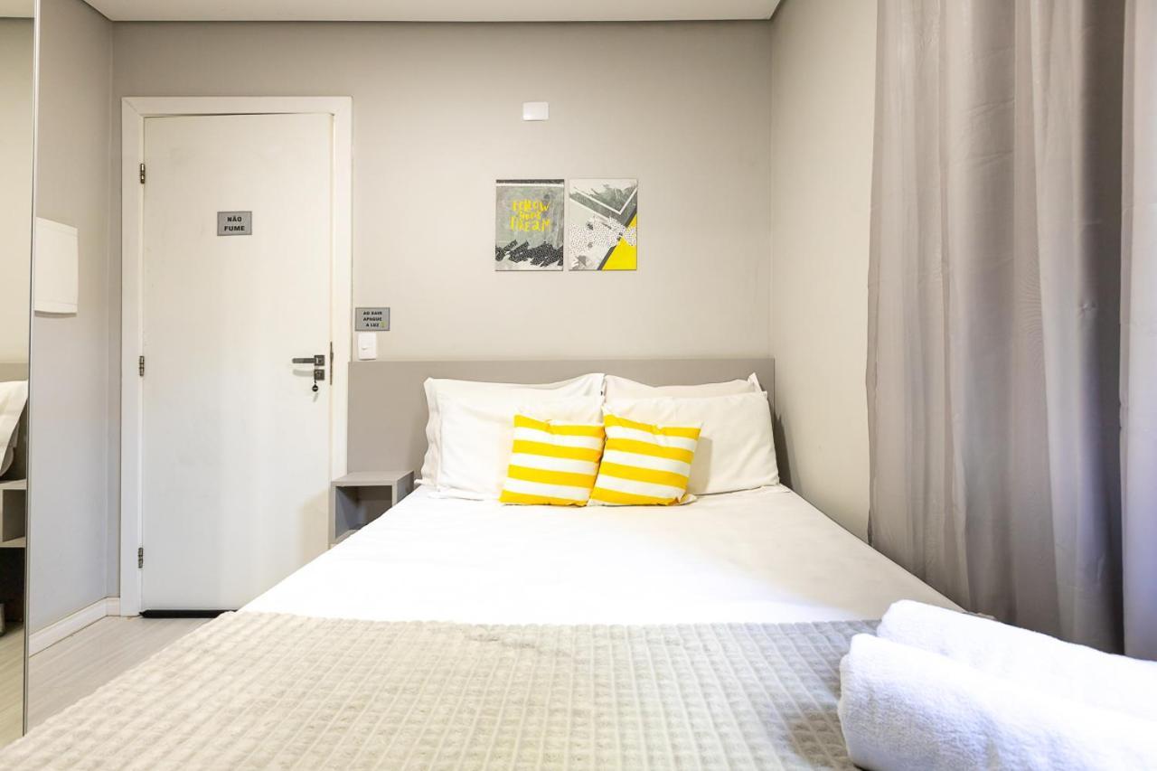 09- Studio Lindamente Decorado! Ideal Para Casal!!! 库里提巴 外观 照片
